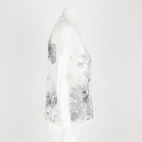 Dior T-shirt biały Mykonos, mała plamka
