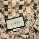 Gucci Koszula bezowe we wzory i logo