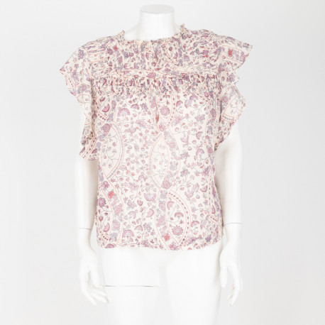 Isabel Marant Ubranie bluzka w fioletowe kwiatki
