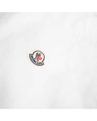 Moncler Klapki białe z logo