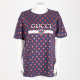 Gucci T-shirt granatowy w kropki