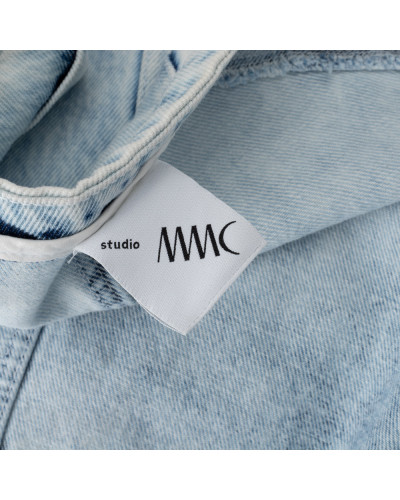 MMC STUDIO Ubranie kurtka jeansowa z paskiem