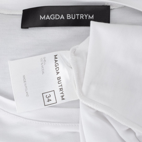 Magda Butrym Ubranie biała bluzka z wycięciem