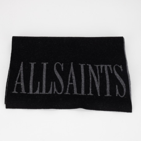 All Saints Szalik czarny z logo