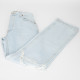 Re/ Done Ubranie jeansy niebieskie jasne z dziurami
