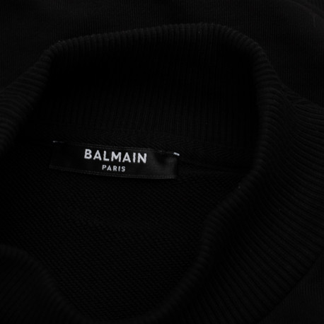 Balmain Bluza czarna krotka