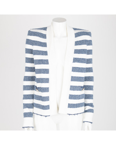 Balmain Ubranie Sweter w paski  (bialo-niebieski )