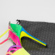 Philipp Plein Buty kolorowe sandałki na szpilce