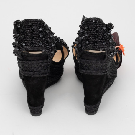 Christian Louboutin Ubranie Czarne buty na koturnie 'Madmonica 120'