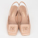 Louis Vuitton Buty beżowe sandałki na obcasie