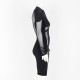 Unravel Project Ubranie czarna sukienka z długim rękawem