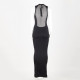 Unravel Project Ubranie czarna długa sukienka bez rękawów