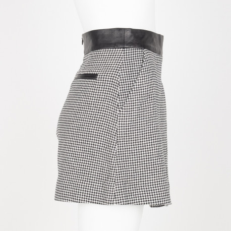The Kooples Ubranie spódnica mini czarno-biała 36