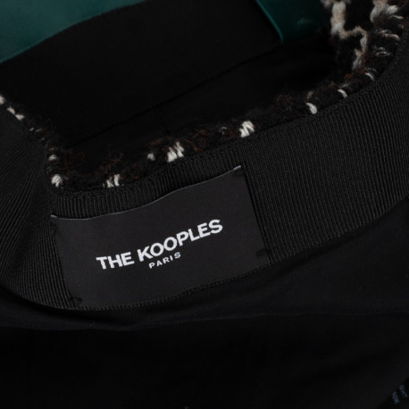The Kooples Ubranie spódnica z suwakiem w pepitkę