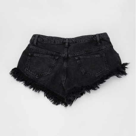 Isabel Marant Ubranie czarne jeansowe spodenki