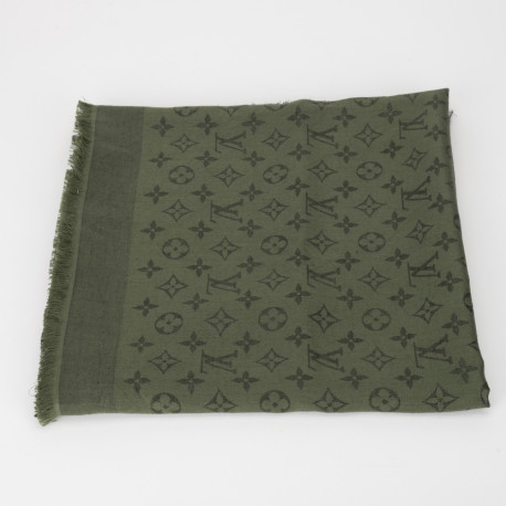 Louis Vuitton Chusta zielona w monogram