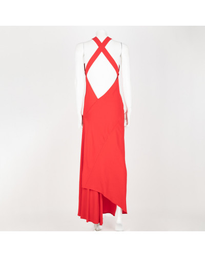 La Mania Ubranie czerwona sukienka długa
