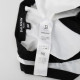 Balmain Ubranie biało-czarny top sportowy