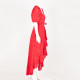 Bizuu Ubranie czerwona sukienka z paskiem