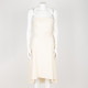 La Mania Ubranie biała sukienka asymetryczna