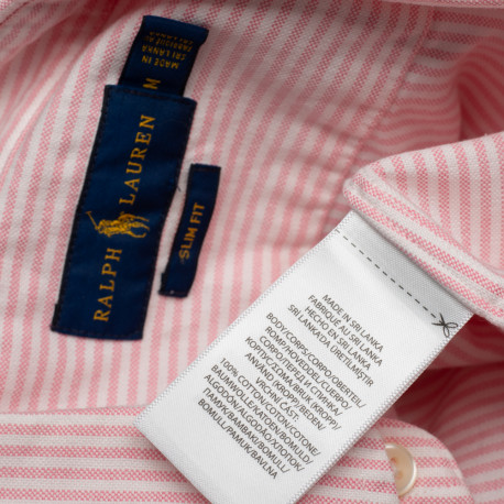 Ralph Lauren Koszula rozowa w paski meska