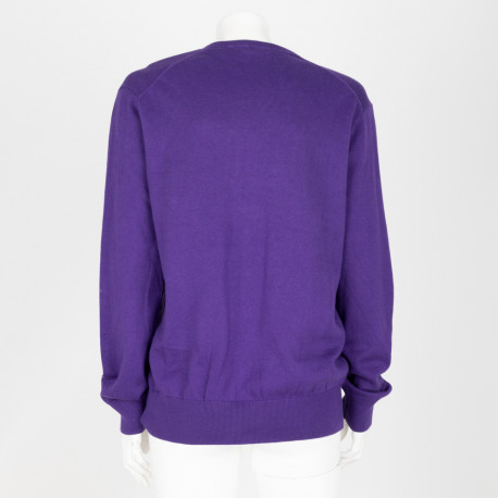 Ralph Lauren Mężczyzna fioletowy sweter w serek