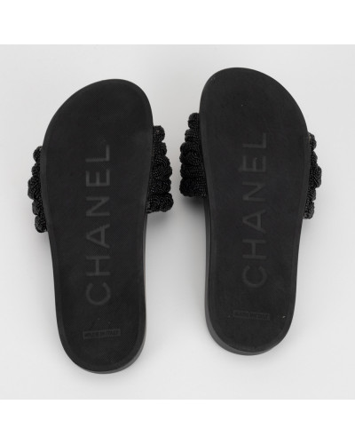 Chanel  Buty klapki czarne