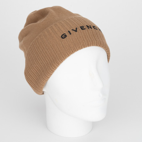 Givenchy Nakrycie głowy bezowa czapka z logo