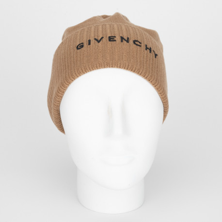 Givenchy Nakrycie głowy bezowa czapka z logo