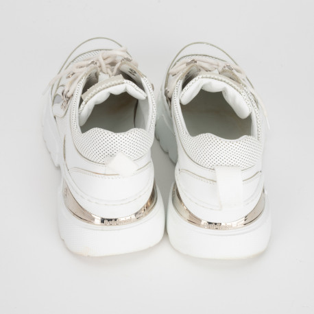 Baldinini Buty białe buty sportowe