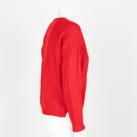 Max Mara Sweter czerwony wełniany