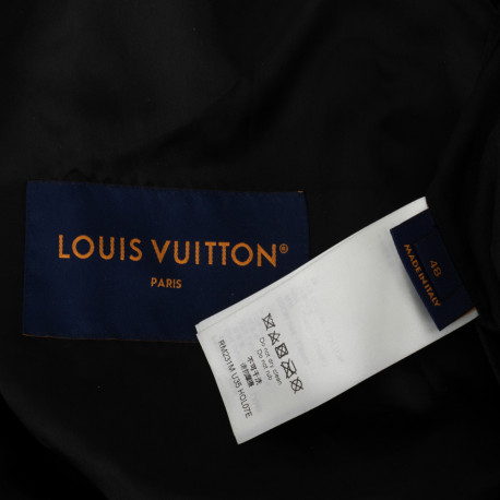 Louis Vuitton Kurtka czarna skórzana