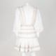 Zimmermann Ubranie biała sukienka z koralikami