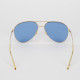 Gucci Okulary pilotki niebieskimi szkłami