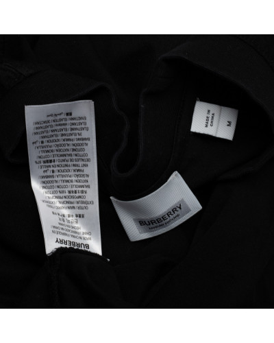 Burberry T-shirt czarny z tęczą