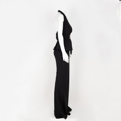 Elisabetta Franchi  Ubranie długa czarna sukienka