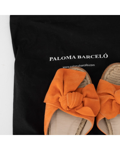 Paloma Barcelo Buty klapki pomaranczowe