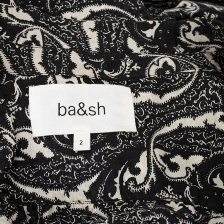 BASH Sukienka bialo czarna
