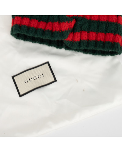 Gucci Akcesoria do włosów opaska zielono czerwona