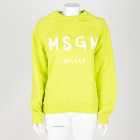 MSGM Bluza żółta z logo