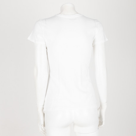Juicy Couture Bluzka biała z napisem i koroną różową