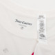 Juicy Couture Bluzka biała z napisami na przodzie  i sercami
