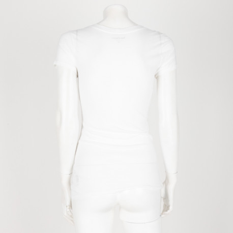 Juicy Couture Bluzka biała z napisami na przodzie  i sercami