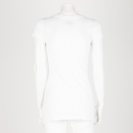Juicy Couture Bluzka biała z różowym wzorami brokatowymi