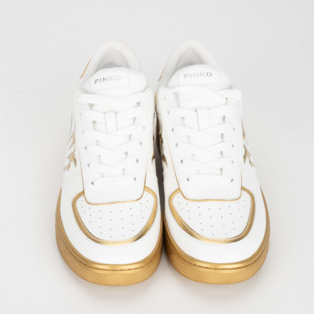 Pinko Sportowe buty biało-złote