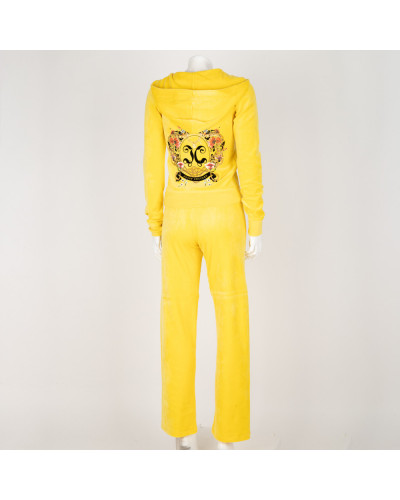 Juicy Couture Komplet żółty spodnie i bluza