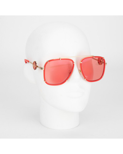 Versace Okulary czerwone przeciwsłoneczne