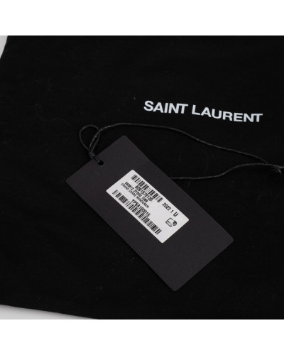 Saint Laurent  Szalik i chusta YSL w logo granat