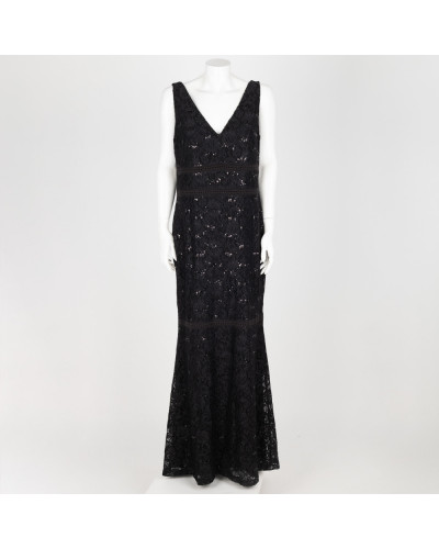 Ralph Lauren Sukienka czarna koronkowa