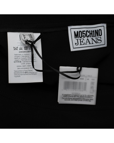Moschino Spodnica czarna z suwakami
